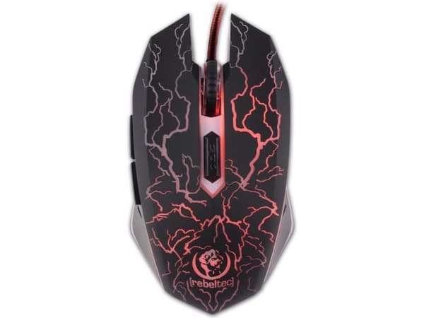 Rebeltec Diablo - Mus - optisk - 6 knappar - kabelansluten - USB