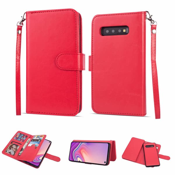 Samsung Galaxy S10 Plus - Genomtänkt 9-Korts Plånboksfodral