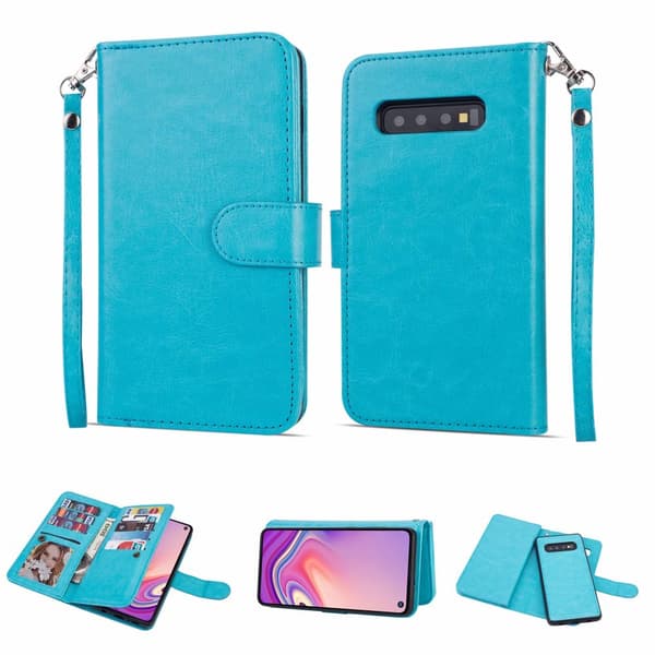 Samsung Galaxy S10 Plus - Genomtänkt 9-Korts Plånboksfodral