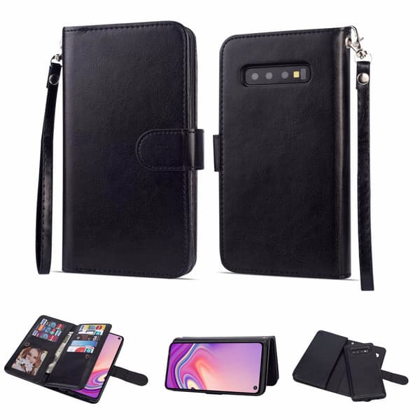 Samsung Galaxy S10 Plus - Genomtänkt 9-Korts Plånboksfodral