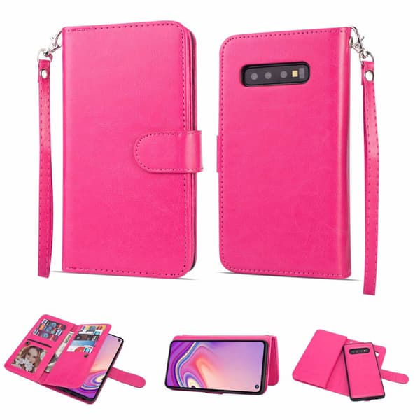 Samsung Galaxy S10 Plus - Genomtänkt 9-Korts Plånboksfodral