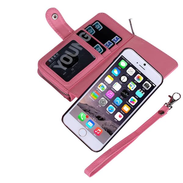 Samsung Galaxy S8 - Magnetiskt Plånboksfodral & Myntfack - Rosa