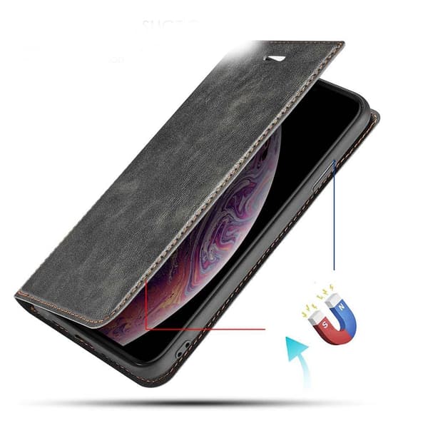 iPhone 11 Pro Max - Genomt�nkt St�tt�lig Pl�nboksfodral