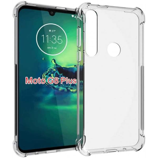 Motorola Moto G8 Plus Iskunvaimennus Silikoni Shell Shockr