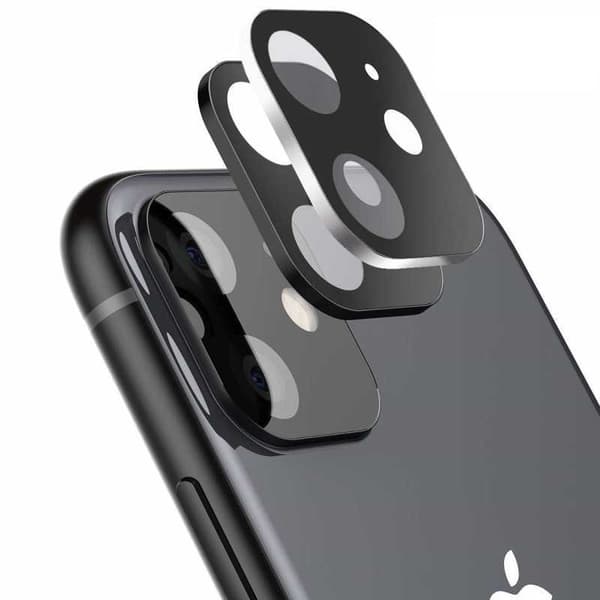 iPhone 11 Härdat Glas Kamera Skydd 9H Sølv