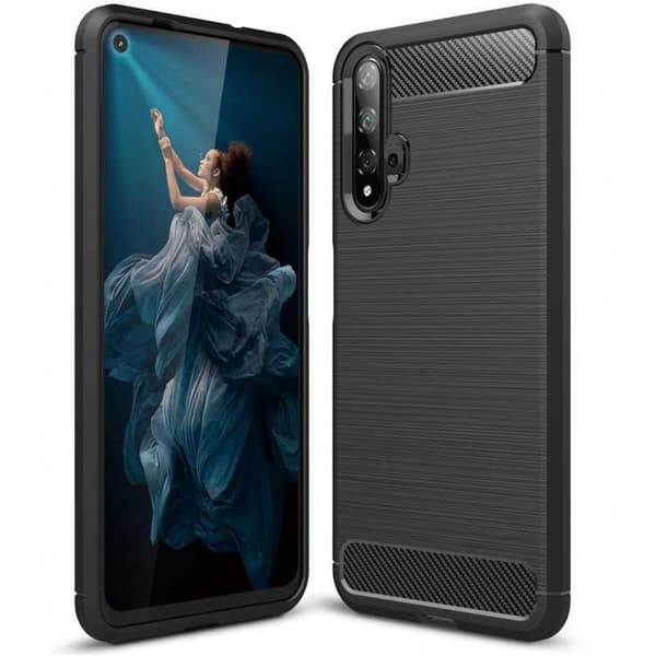 Huawei Nova 5T Iskunkestävä SlimCarbon-kuori