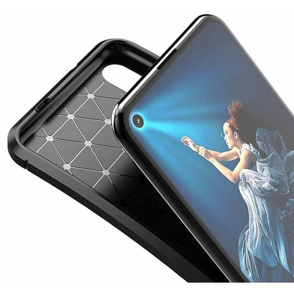 Huawei Nova 5T Shockproof Slim Cover FullCarbon V4
