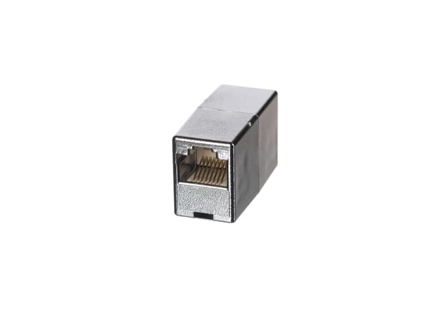 Netrack - Nettverkkopler - RJ-45 (hunn) til RJ-45 (hunn) - FTP - CAT 5e - sølv