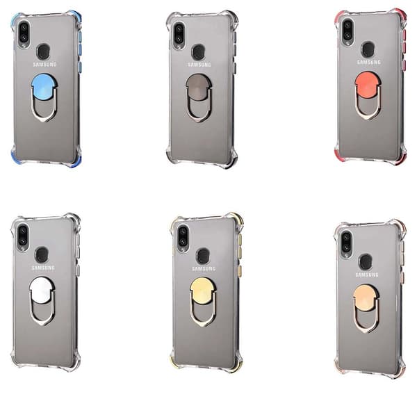 Robust Silikonskal med Ringh�llare - Samsung Galaxy A40