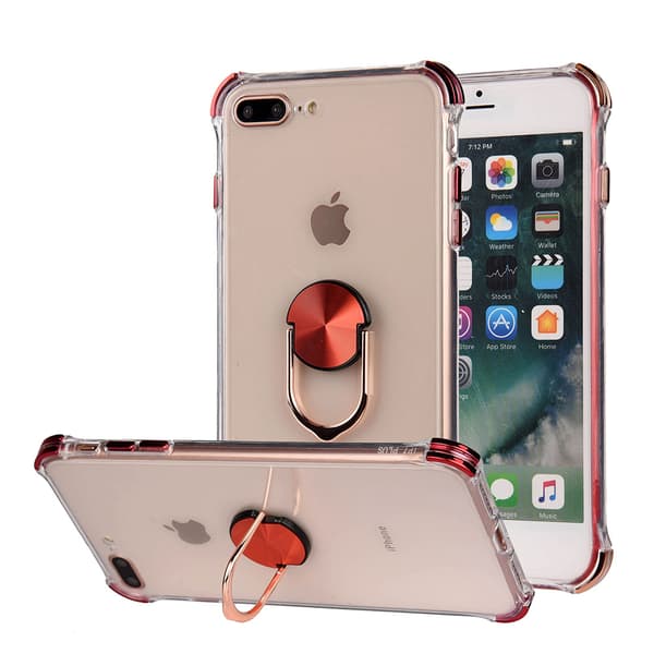 iPhone 8 Plus - Praktiskt Skyddande Skal med Ringhållare