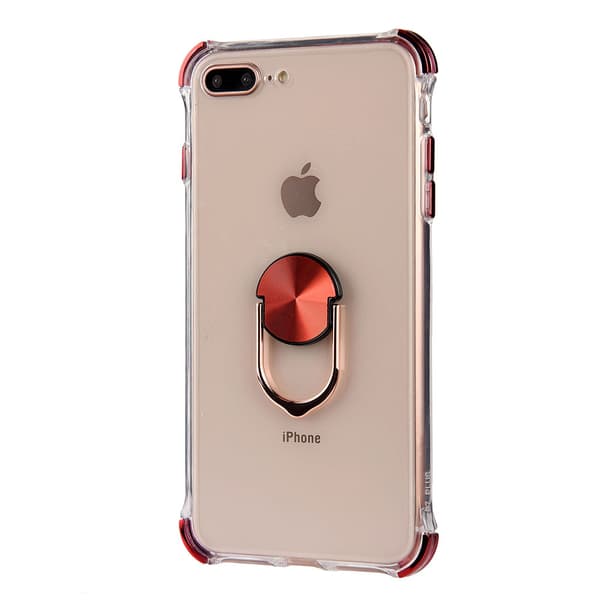 iPhone 8 Plus - Praktiskt Skyddande Skal med Ringhållare