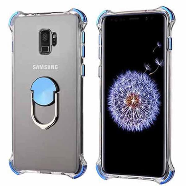 Samsung Galaxy S9 - Skyddande Silikonskal med Ringhållare
