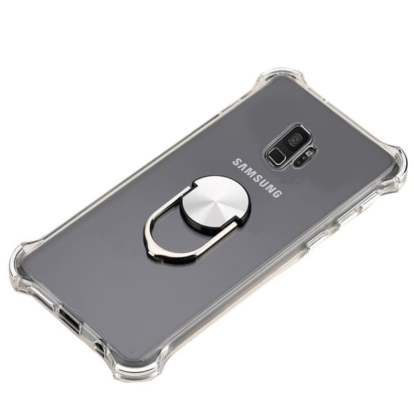 Samsung Galaxy S9 - Skyddande Silikonskal med Ringhållare