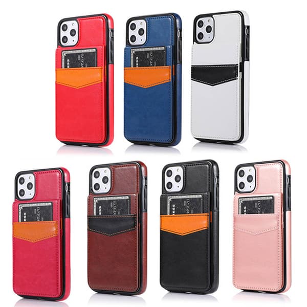 iPhone 11 Pro Max - Skyddande Skal med Kortfack (LEMAN)