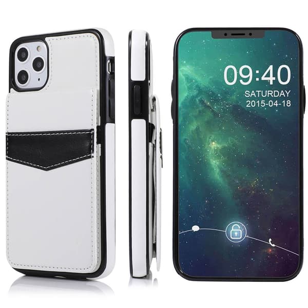 iPhone 11 - Praktiskt Stilrent Leman Skal med Korthållare