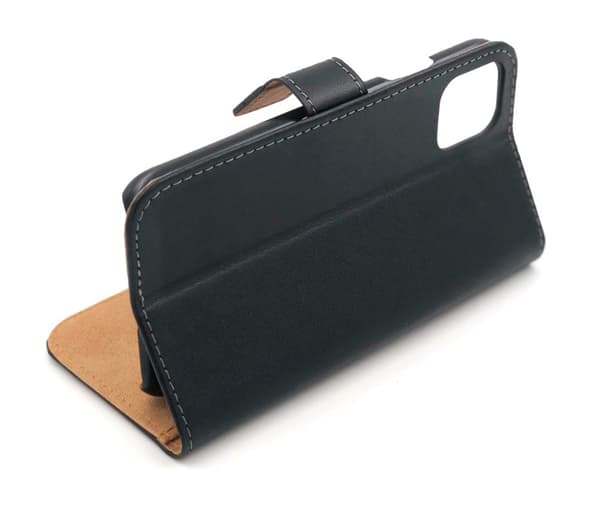 SKALO iPhone 11 Pro Plånboksfodral Äkta Skinn