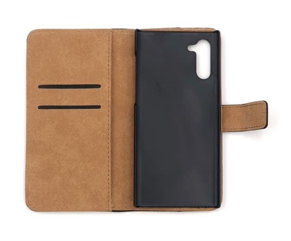 Plånboksfodral Äkta Skinn Samsung Note 10