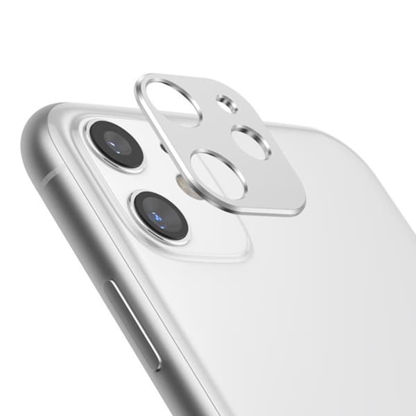 Ultratunn Avancerad Kameralinsskydd Al Alloy iPhone 11 Silver