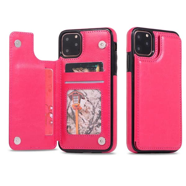 Elegant Smart Skal med Kortfack - iPhone 11 Pro Max