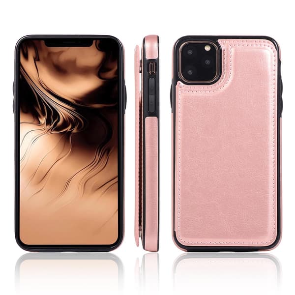 Elegant Smart Skal med Kortfack - iPhone 11 Pro Max