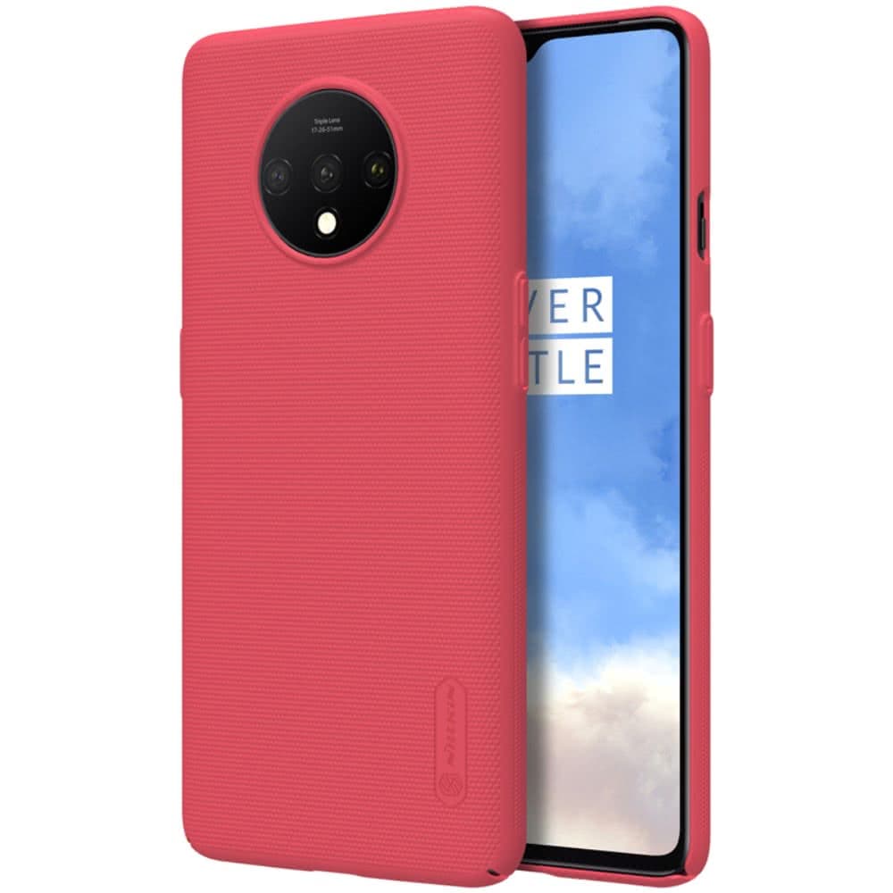 OnePlus 7T Suojakuori Frosted Shield Punainen