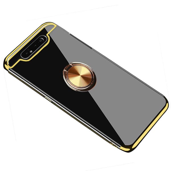 Professionellt Silikonskal med Ringhållare - Samsung Galaxy A80