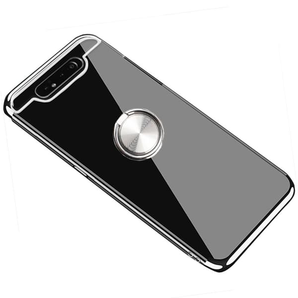 Professionellt Silikonskal med Ringhållare - Samsung Galaxy A80