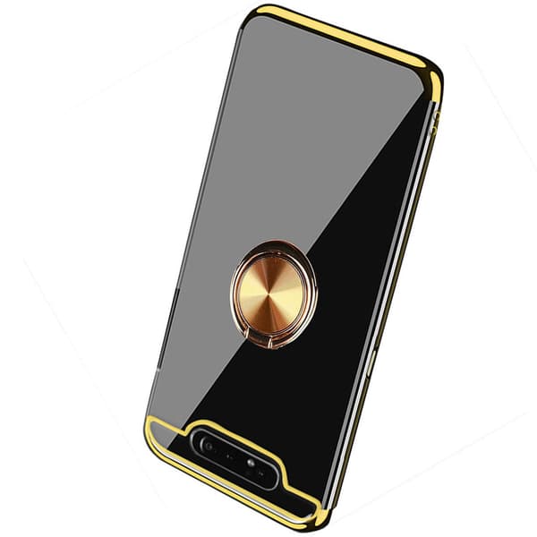 Professionellt Silikonskal med Ringhållare - Samsung Galaxy A80