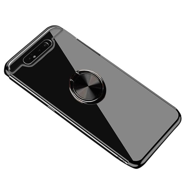 Professionellt Silikonskal med Ringhållare - Samsung Galaxy A80