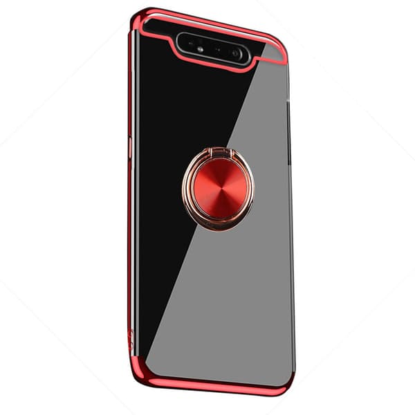 Genomtänkt Skal med Ringhållare - Samsung Galaxy A80
