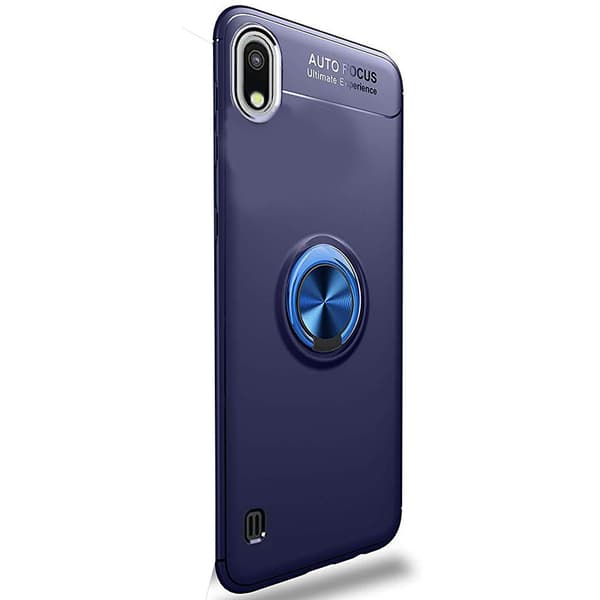 Samsung Galaxy A10 - Praktiskt Skyddande Skal med Ringhållare
