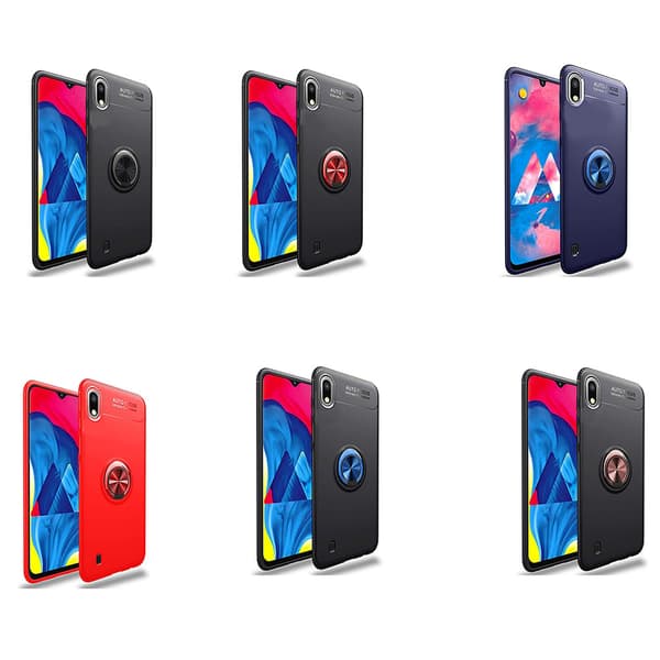 Samsung Galaxy A10 - Praktiskt Skyddande Skal med Ringhållare