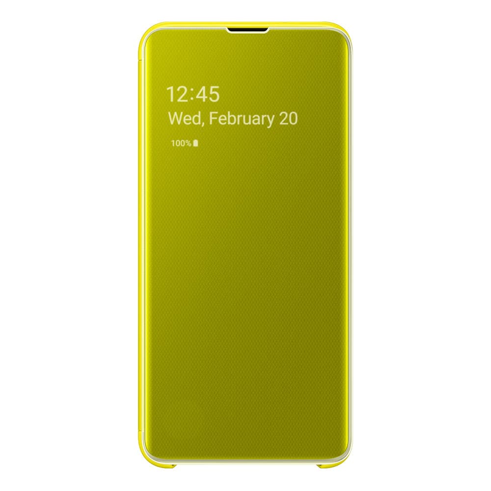 Original Galaxy S10E Fodral Clear View Cover Gul