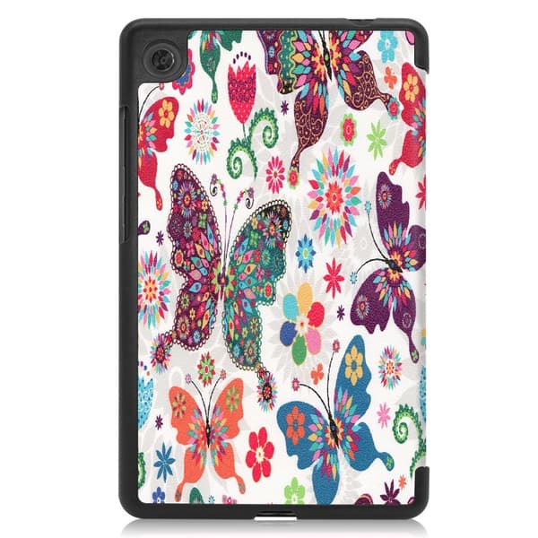 Pattern Tri-fold Stand Cover Lenovo Tab M7 - Butterflies