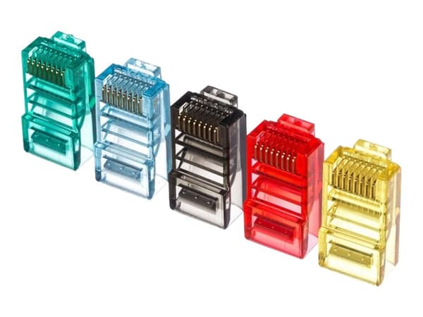 Netrack - Nätverkskontakt - RJ-45 (hane) - UTP - CAT 5e (paket om 100)