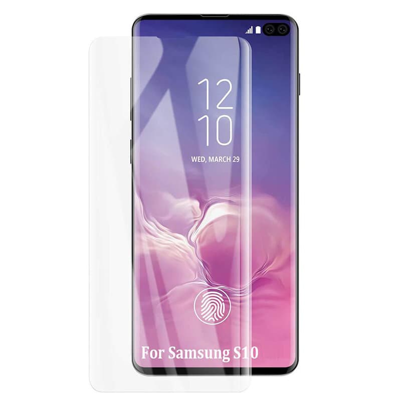 iCoverCase | Samsung Galaxy S10 | 2-Pakke Skjermebeskytter | Herdet Glass