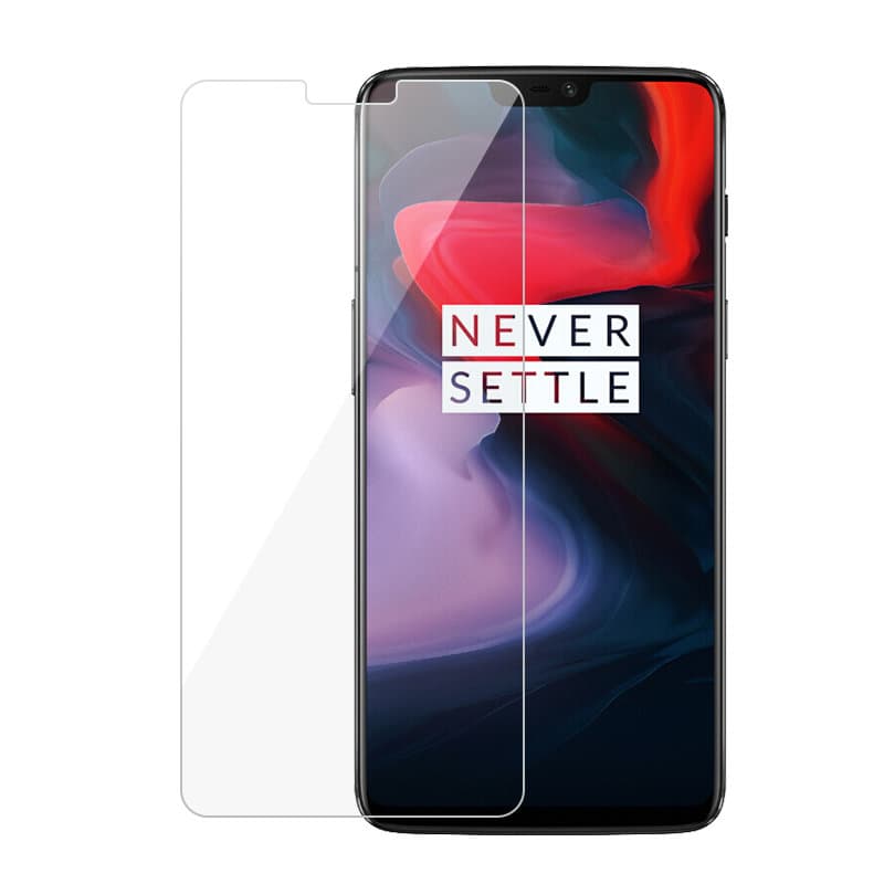 iCoverCase | OnePlus 6 | 2- Pack Skærmbeskyttelse | Hærdet glas