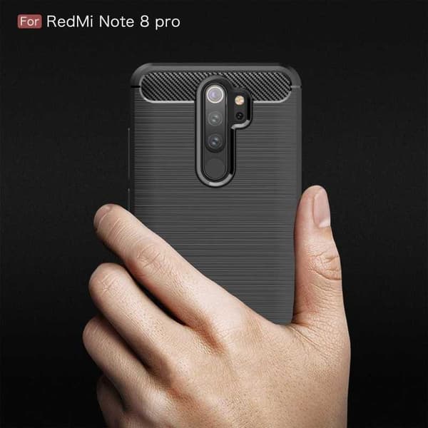 Xiaomi Redmi Note 8 Pro Iskunkestävä SlimCarbon-kuori