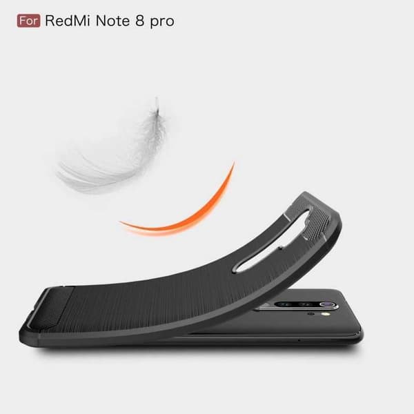 Xiaomi Redmi Note 8 Pro Iskunkestävä SlimCarbon-kuori