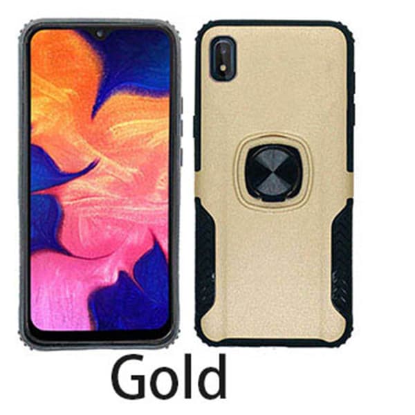 Genomtänkt Skal med Ringhållare - Samsung Galaxy A10 Guld
