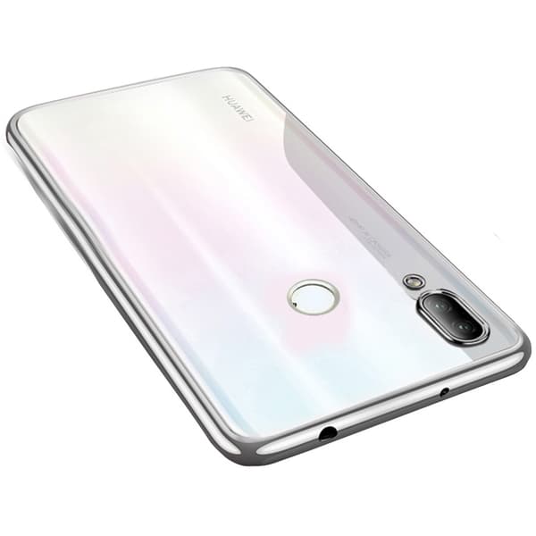 Stilrent Professionellt Silikonskal - Huawei P Smart 2019 Silver