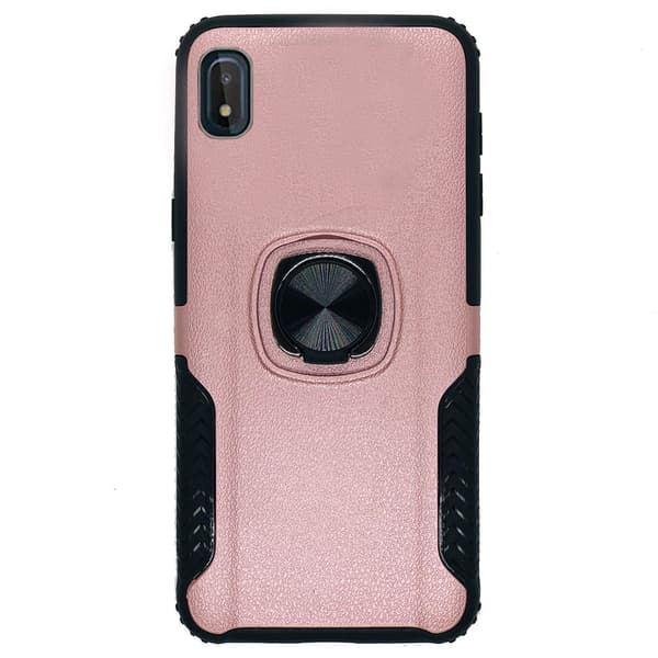 Elegant Skyddsskal med Ringhållare LEMAN - Samsung Galaxy A10 Roséguld