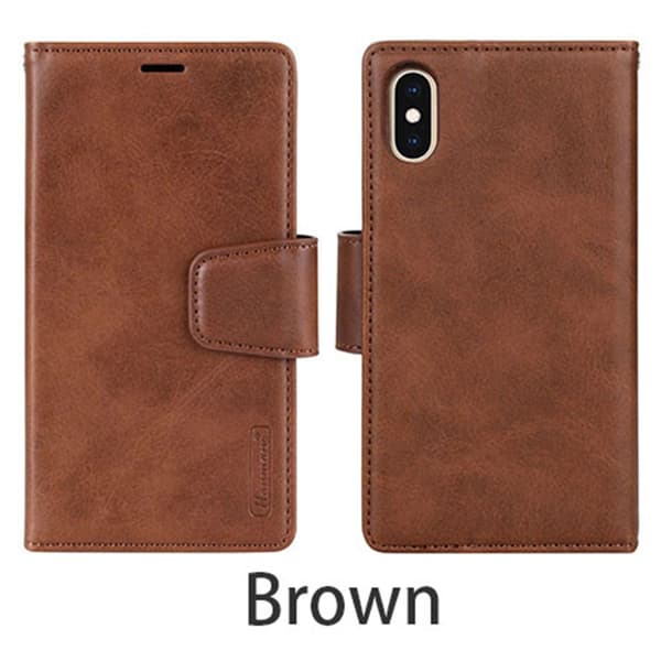 iPhone X/XS - Stilsäkert Dubbelfunktion Hanman Plånboksfodral