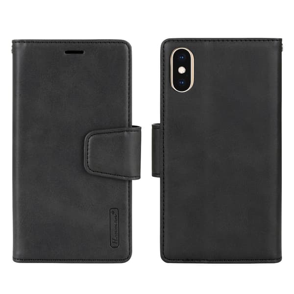 iPhone X/XS - Stilsäkert Dubbelfunktion Hanman Plånboksfodral