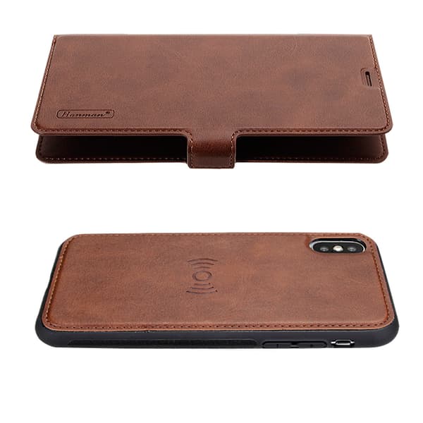 iPhone X/XS - Effektfullt Plånboksfodral med Dubbelfunktion