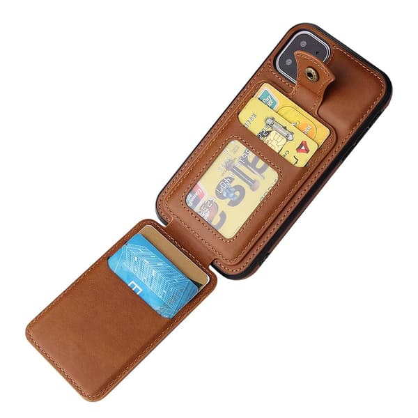 Genomtänkt Skal med Kortfack - iPhone 11