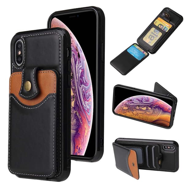 Stilrent Praktiskt Skal med Kortfack - iPhone XR