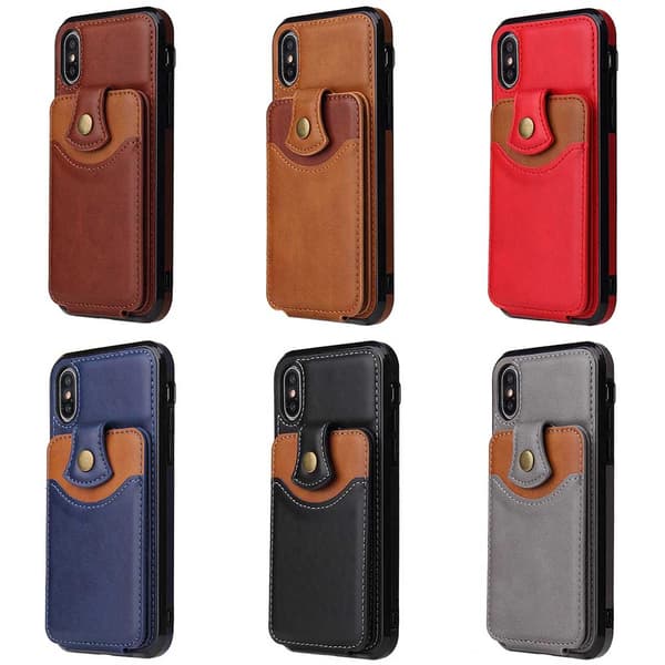 Stilrent Praktiskt Skal med Kortfack - iPhone XR
