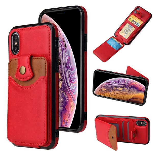 Stilrent Praktiskt Skal med Kortfack - iPhone XR