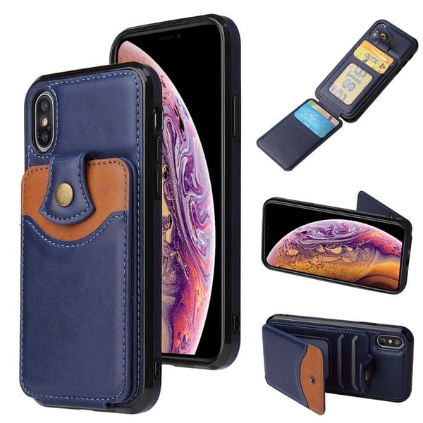 Stilrent Praktiskt Skal med Kortfack - iPhone XR
